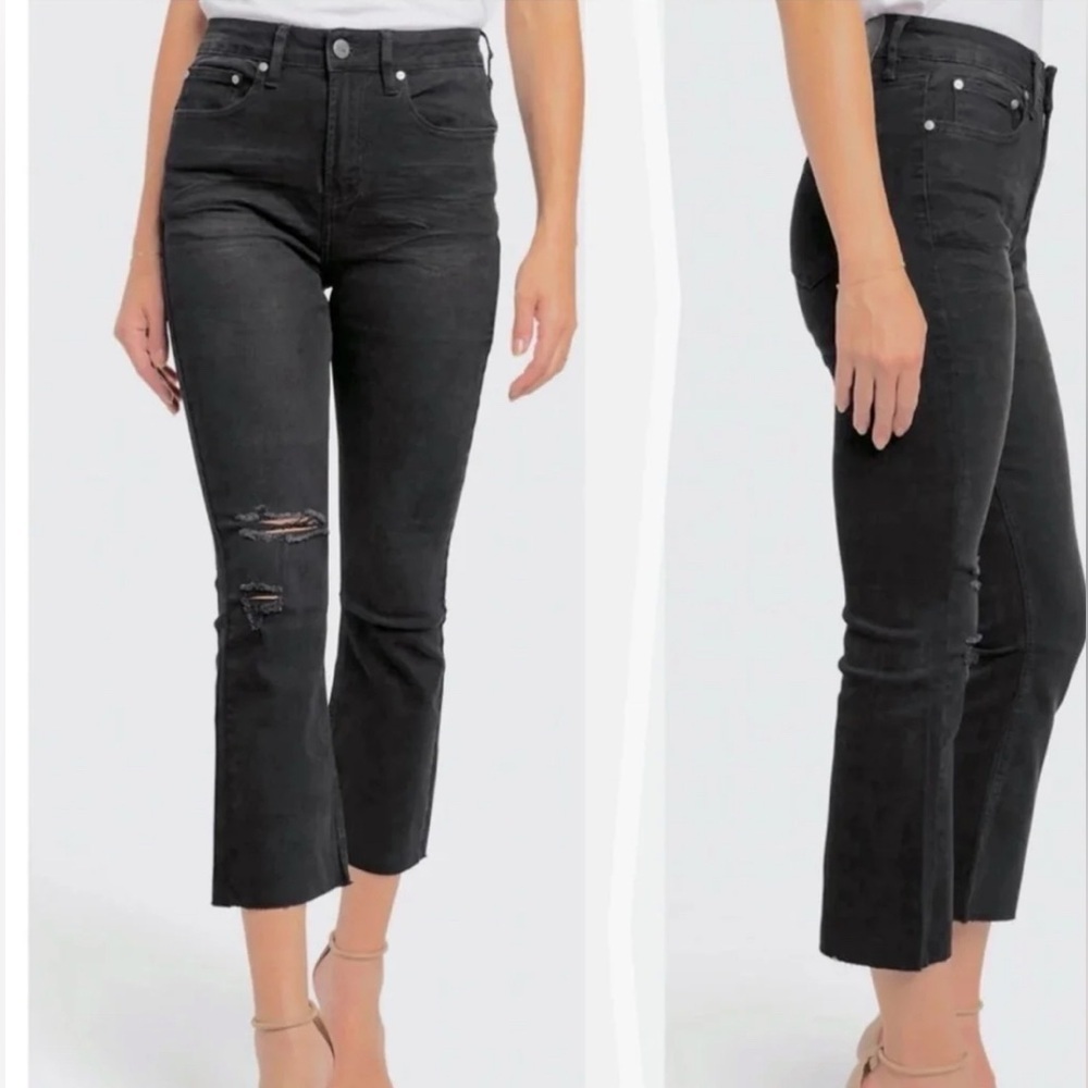 Cavalli Class Black High Rise Flare Jeans